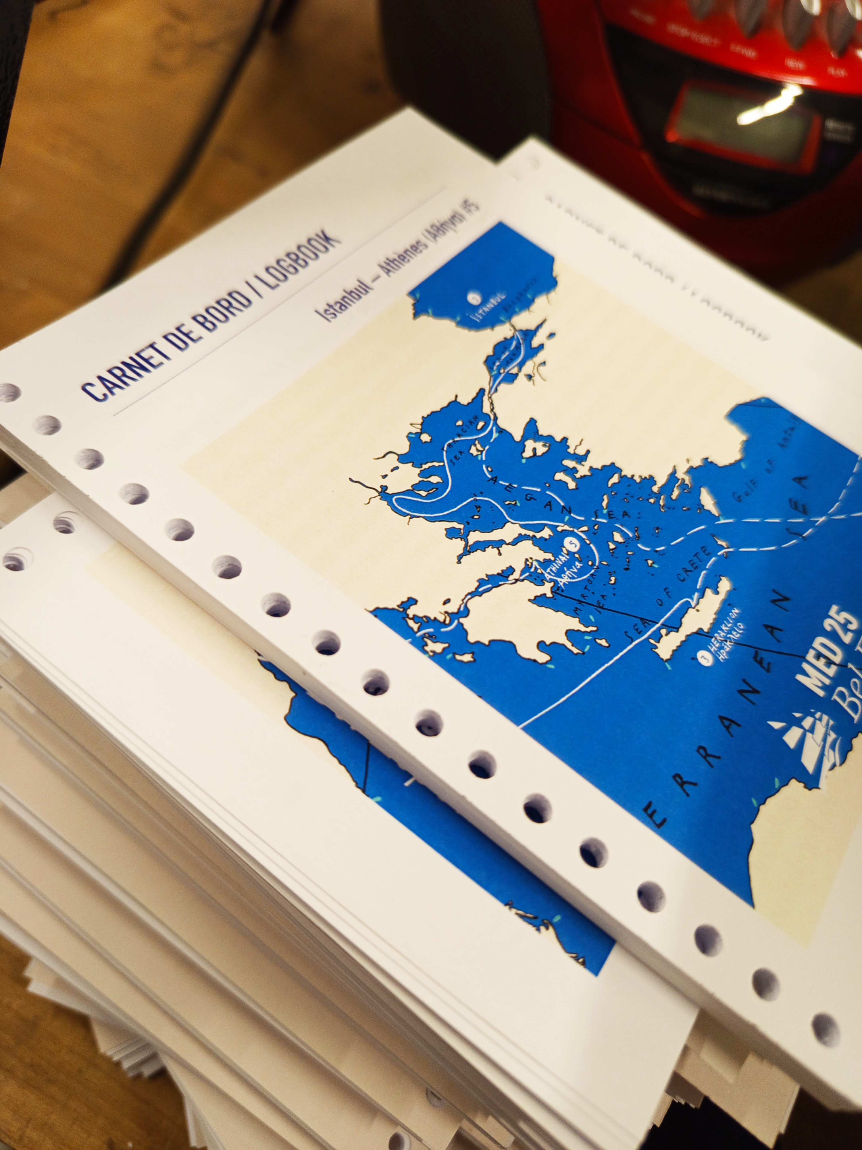 Impression carnet de voyage spirale